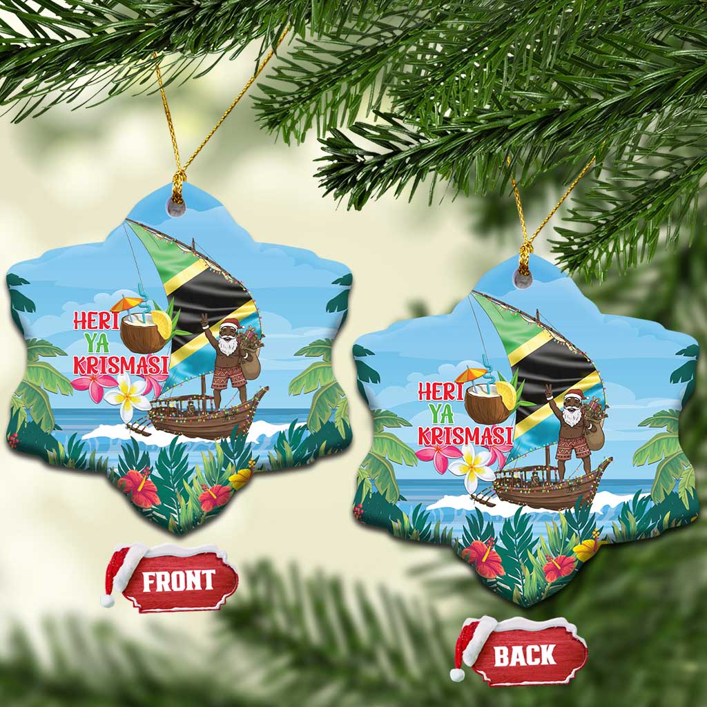 Tanzania Christmas Ceramic Ornament Heri ya Krismasi - Wonder Print Shop