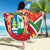 Suriname Independence Day Beach Blanket Coat Of Arms With Lesser Kiskadee - Wonder Print Shop