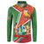 Suriname Independence Day Button Sweatshirt Coat Of Arms With Lesser Kiskadee - Wonder Print Shop