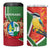 Suriname Independence Day 4 in 1 Can Cooler Tumbler Coat Of Arms With Lesser Kiskadee - Wonder Print Shop