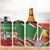 Suriname Independence Day 4 in 1 Can Cooler Tumbler Coat Of Arms With Lesser Kiskadee - Wonder Print Shop