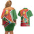 Suriname Independence Day Couples Matching Off Shoulder Short Dress and Hawaiian Shirt Coat Of Arms With Lesser Kiskadee - Wonder Print Shop