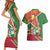 Suriname Independence Day Couples Matching Short Sleeve Bodycon Dress and Hawaiian Shirt Coat Of Arms With Lesser Kiskadee - Wonder Print Shop