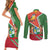 Suriname Independence Day Couples Matching Short Sleeve Bodycon Dress and Long Sleeve Button Shirt Coat Of Arms With Lesser Kiskadee - Wonder Print Shop