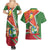 Suriname Independence Day Couples Matching Summer Maxi Dress and Hawaiian Shirt Coat Of Arms With Lesser Kiskadee - Wonder Print Shop