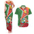 Suriname Independence Day Couples Matching Tank Maxi Dress and Hawaiian Shirt Coat Of Arms With Lesser Kiskadee - Wonder Print Shop