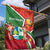 Suriname Independence Day Garden Flag Coat Of Arms With Lesser Kiskadee - Wonder Print Shop