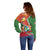 Suriname Independence Day Off Shoulder Sweater Coat Of Arms With Lesser Kiskadee - Wonder Print Shop