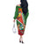 Suriname Independence Day Off The Shoulder Long Sleeve Dress Coat Of Arms With Lesser Kiskadee - Wonder Print Shop