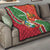 Suriname Independence Day Quilt Coat Of Arms With Lesser Kiskadee - Wonder Print Shop