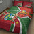 Suriname Independence Day Quilt Bed Set Coat Of Arms With Lesser Kiskadee - Wonder Print Shop