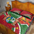 Suriname Independence Day Quilt Bed Set Coat Of Arms With Lesser Kiskadee - Wonder Print Shop