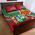 Suriname Independence Day Quilt Bed Set Coat Of Arms With Lesser Kiskadee - Wonder Print Shop