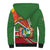 Suriname Independence Day Sherpa Hoodie Coat Of Arms With Lesser Kiskadee - Wonder Print Shop