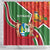 Suriname Independence Day Shower Curtain Coat Of Arms With Lesser Kiskadee