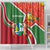 Suriname Independence Day Shower Curtain Coat Of Arms With Lesser Kiskadee