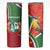 Suriname Independence Day Skinny Tumbler Coat Of Arms With Lesser Kiskadee - Wonder Print Shop