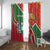 Suriname Independence Day Window Curtain Coat Of Arms With Lesser Kiskadee - Wonder Print Shop