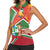 Suriname Independence Day Women Sleeveless Polo Shirt Coat Of Arms With Lesser Kiskadee - Wonder Print Shop