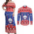 Slovenia Christmas Couples Matching Off Shoulder Maxi Dress and Long Sleeve Button Shirt Coat Of Arms Vesel Bozic - Wonder Print Shop