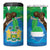 Personalised Sierra Leone 4 in 1 Can Cooler Tumbler Coat Of Arms With Flag Map - Wonder Print Shop