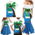 Personalised Sierra Leone Family Matching Mermaid Dress and Hawaiian Shirt Coat Of Arms With Flag Map - Wonder Print Shop