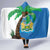 Personalised Sierra Leone Hooded Blanket Coat Of Arms With Flag Map