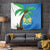 Personalised Sierra Leone Tapestry Coat Of Arms With Flag Map