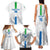 Custom Sierra Leone Football Family Matching Tank Maxi Dress and Hawaiian Shirt Go Leone Stars - Wonder Print Shop