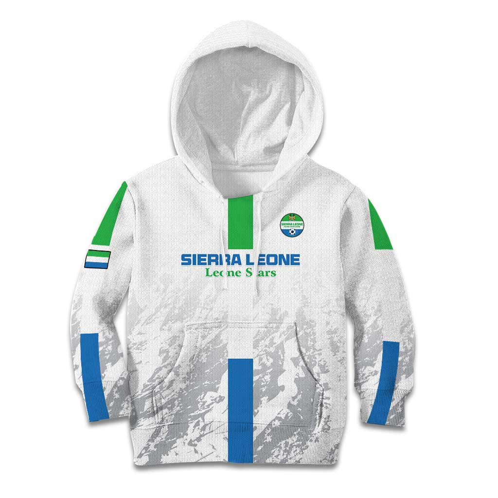 Custom Sierra Leone Football Kid Hoodie Go Leone Stars - Wonder Print Shop