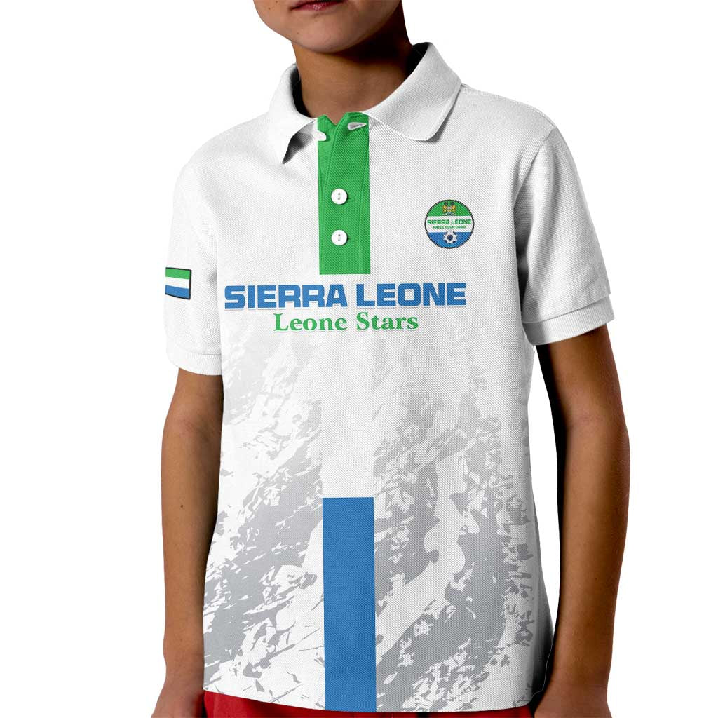 Custom Sierra Leone Football Kid Polo Shirt Go Leone Stars - Wonder Print Shop