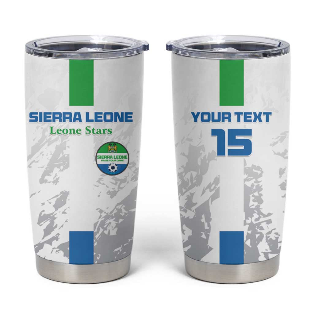 Custom Sierra Leone Football Tumbler Cup Go Leone Stars - Wonder Print Shop