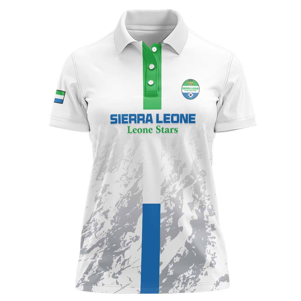 Custom Sierra Leone Football Women Polo Shirt Go Leone Stars - Wonder Print Shop