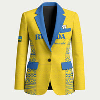 Rwanda Football Custom Blazer Stand With Amavubi - Yellow - Wonder Print Shop