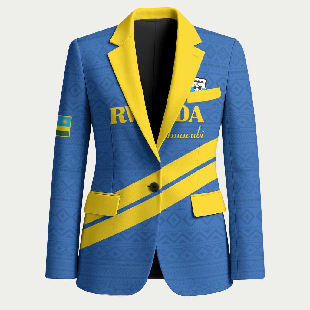 Custom Rwanda Football Blazer Pride Of Rwanda - Blue - Wonder Print Shop