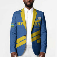 Custom Rwanda Football Blazer Pride Of Rwanda - Blue - Wonder Print Shop