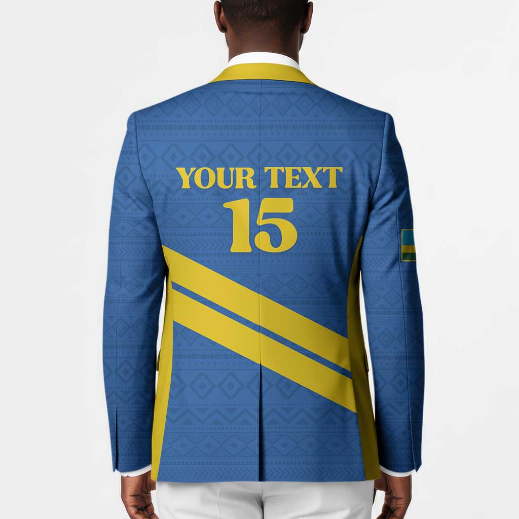 Custom Rwanda Football Blazer Pride Of Rwanda - Blue - Wonder Print Shop