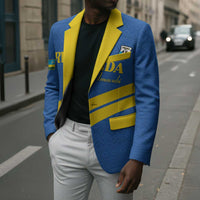 Custom Rwanda Football Blazer Pride Of Rwanda - Blue - Wonder Print Shop