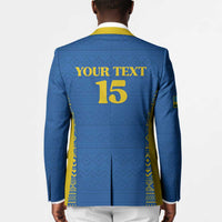Rwanda Football Custom Blazer Stand With Amavubi - Blue - Wonder Print Shop
