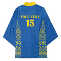 Rwanda Football Custom Kimono Stand With Amavubi - Blue - Wonder Print Shop