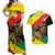 Ethiopia Empire 1270-1974 Couples Matching Off Shoulder Maxi Dress and Hawaiian Shirt Lion Of Judah With Ethiopian Cross