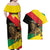 Ethiopia Empire 1270-1974 Couples Matching Off Shoulder Maxi Dress and Hawaiian Shirt Lion Of Judah With Ethiopian Cross