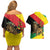 Ethiopia Empire 1270-1974 Couples Matching Off Shoulder Short Dress and Hawaiian Shirt Lion Of Judah With Ethiopian Cross