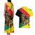 Ethiopia Empire 1270-1974 Couples Matching Tank Maxi Dress and Hawaiian Shirt Lion Of Judah With Ethiopian Cross