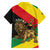 Ethiopia Empire 1270-1974 Family Matching Long Sleeve Bodycon Dress and Hawaiian Shirt Lion Of Judah With Ethiopian Cross