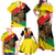 Ethiopia Empire 1270-1974 Family Matching Off Shoulder Maxi Dress and Hawaiian Shirt Lion Of Judah With Ethiopian Cross