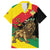 Ethiopia Empire 1270-1974 Family Matching Off Shoulder Maxi Dress and Hawaiian Shirt Lion Of Judah With Ethiopian Cross