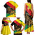 Ethiopia Empire 1270-1974 Family Matching Tank Maxi Dress and Hawaiian Shirt Lion Of Judah With Ethiopian Cross