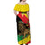 Ethiopia Empire 1270-1974 Off Shoulder Maxi Dress Lion Of Judah With Ethiopian Cross