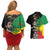 Haile Selassie Couples Matching Off Shoulder Short Dress and Hawaiian Shirt Lion Of Judah Ethiopia Rastafari